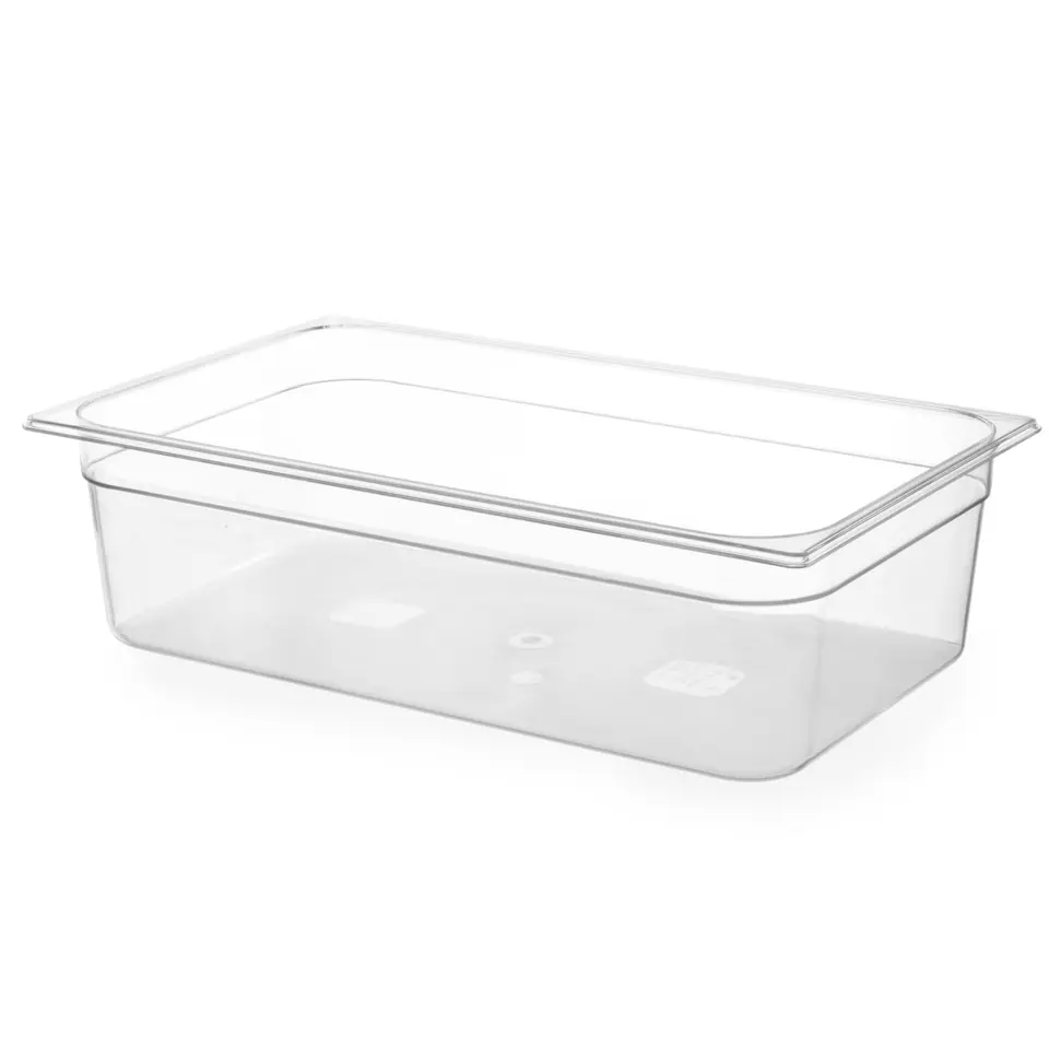 ⁨GN transparent container made of polycarbonate GN 1/1 height 65 mm - Hendi 861233⁩ at Wasserman.eu