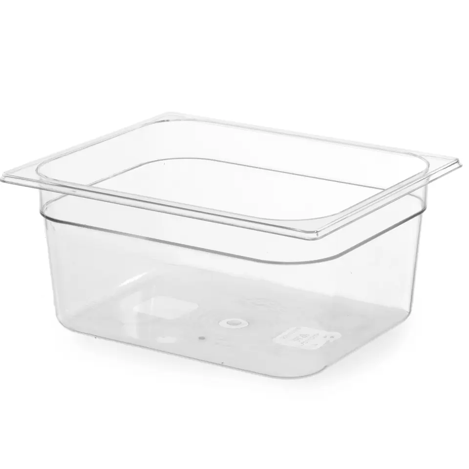 ⁨GN container transparent in polycarbonate GN 1/2 height 200 mm - Hendi 861400⁩ at Wasserman.eu