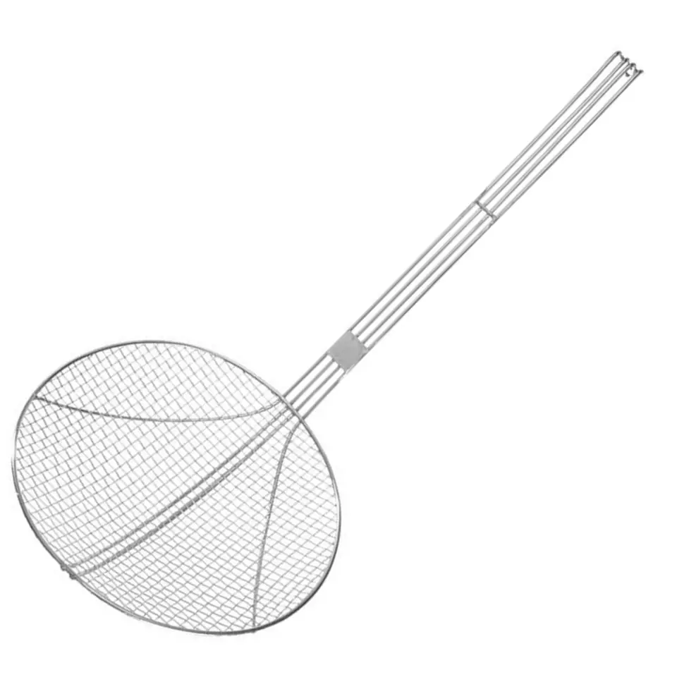 ⁨Strainer strainer for deep frying in stainless steel oil dia. 240 mm - Hendi 640807⁩ at Wasserman.eu