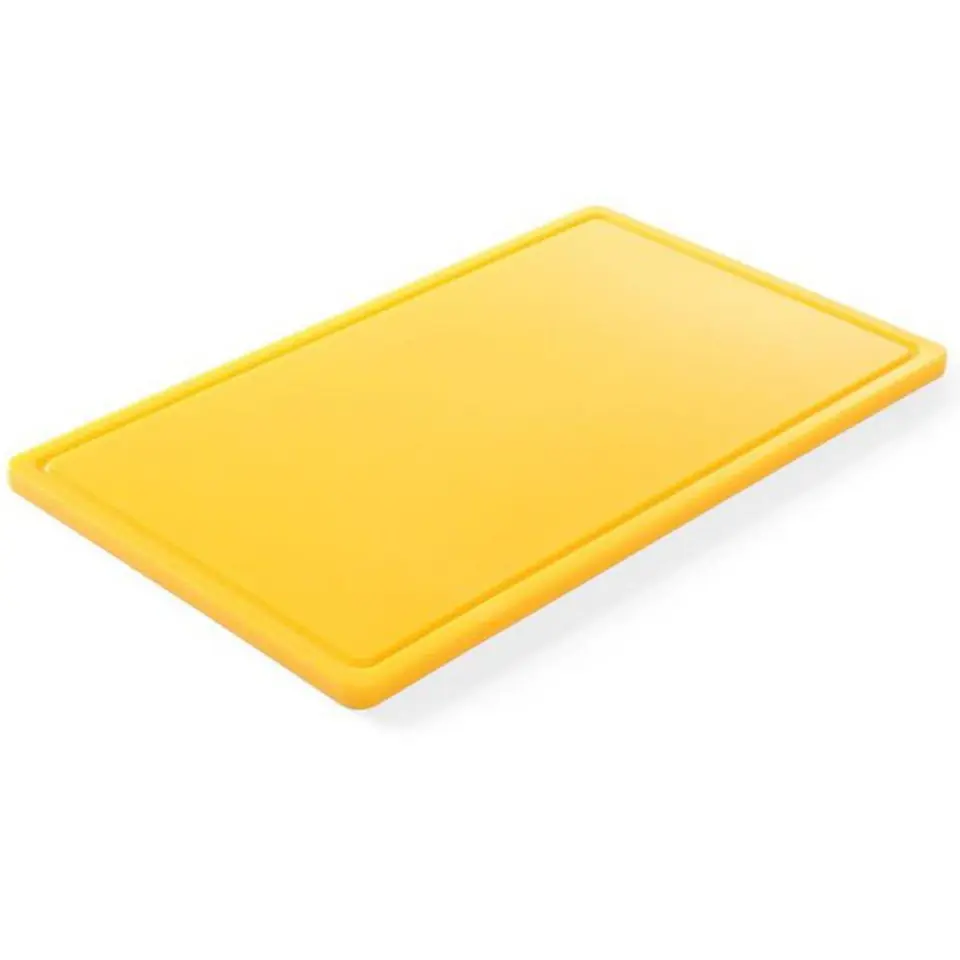 ⁨HACCP cutting board for poultry GN 1/1 yellow - Hendi 826058⁩ at Wasserman.eu