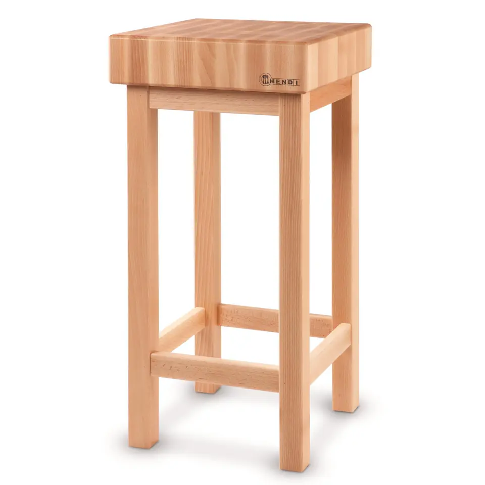 ⁨Wooden butcher block made of beech wood 500x150 mm - Hendi 505694⁩ at Wasserman.eu