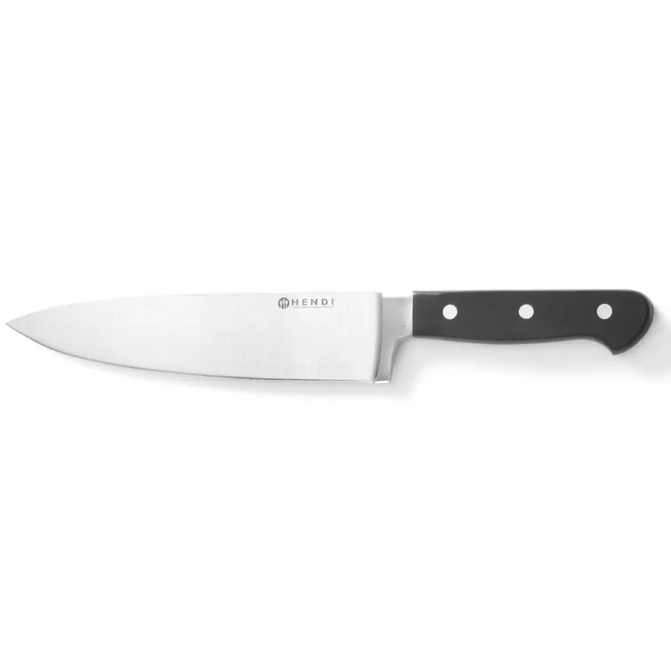 ⁨Chef's Professional Kitchen Line Forged Steel Cooking Knife 200mm - Hendi 781319⁩ at Wasserman.eu