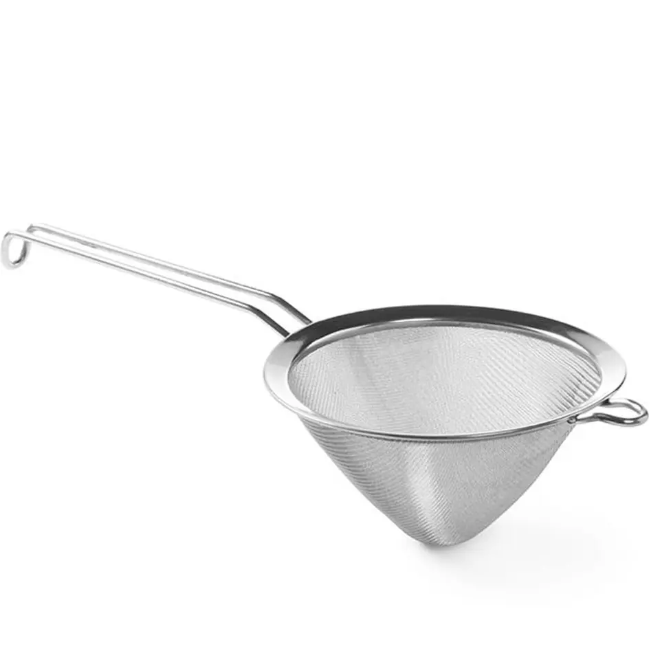 ⁨Chinese conical sieve with dense mesh of medium steel. 160mm - Hendi 647516⁩ at Wasserman.eu