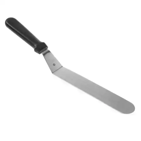⁨Angled grill spatula narrow stainless steel 254mm - Hendi 855683⁩ at Wasserman.eu
