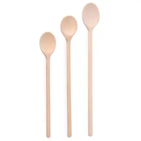 ⁨Wooden Kitchen Spoons Set of 3 pieces - Hendi 525005⁩ at Wasserman.eu