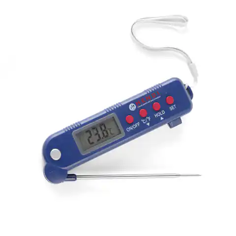 ⁨Digitales Catering-Thermometer mit Klappsonde - Hendi 271308⁩ im Wasserman.eu