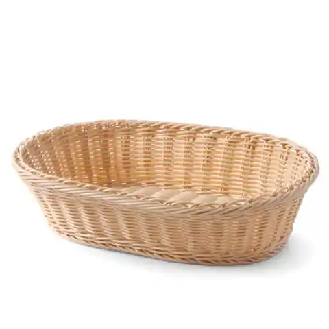 ⁨Oval polyrattan bread basket - Hendi 561003⁩ at Wasserman.eu