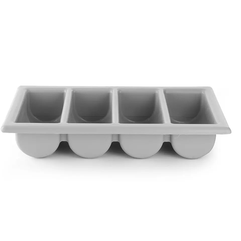 ⁨Cutlery container GN 1/1 4 piece grey - Hendi 552308⁩ at Wasserman.eu