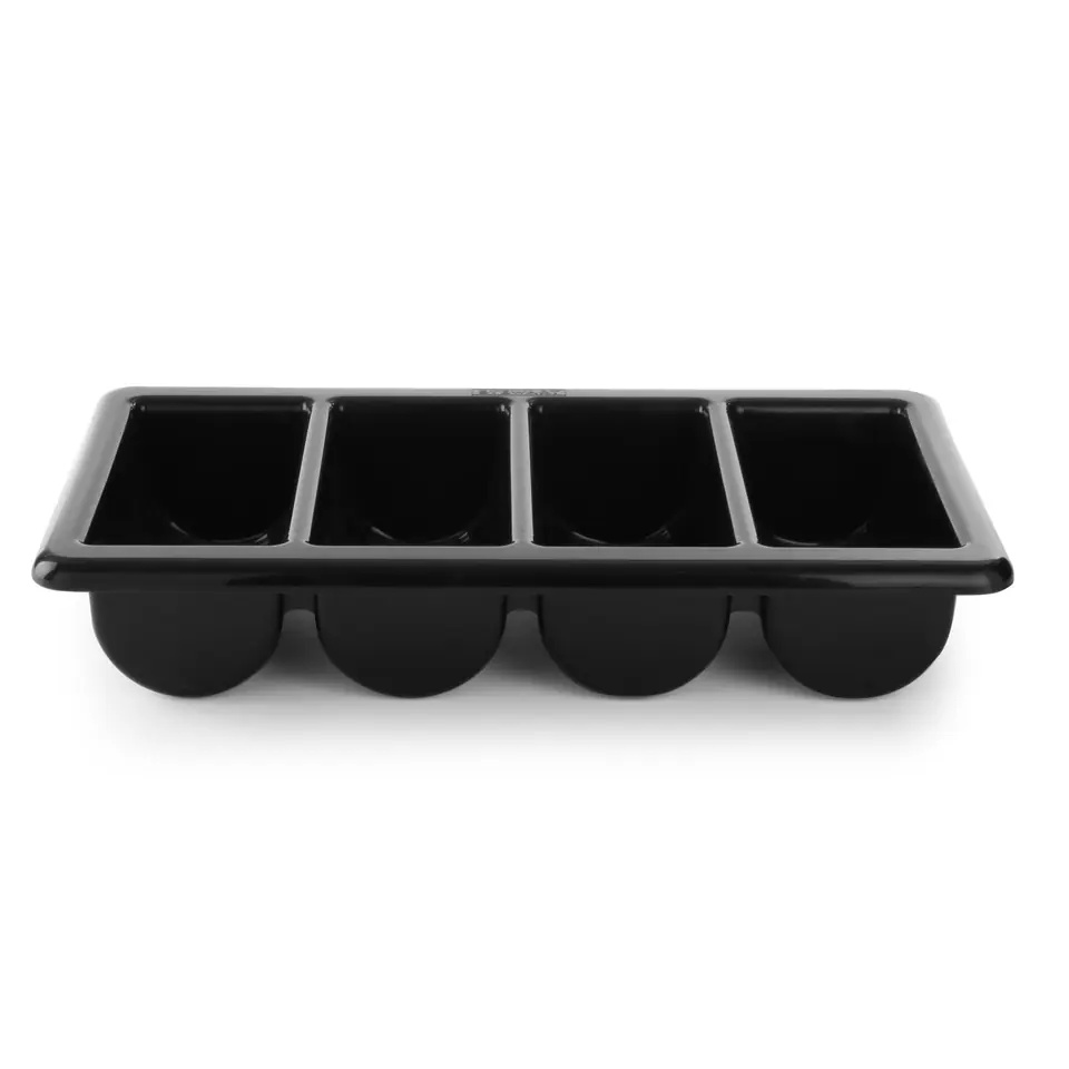 ⁨Cutlery container GN1/1 4 pieces black - Hendi 552315⁩ at Wasserman.eu