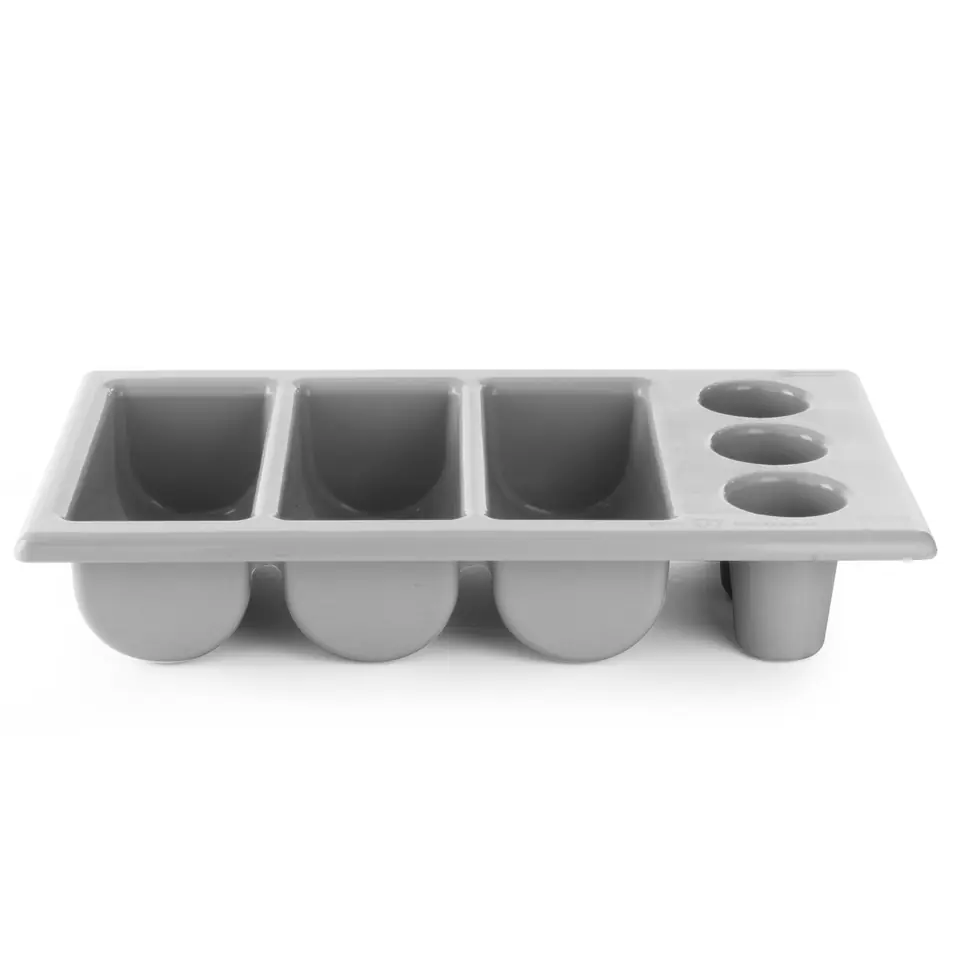 ⁨Cutlery container GN 1/1 6 piece grey - Hendi 552353⁩ at Wasserman.eu