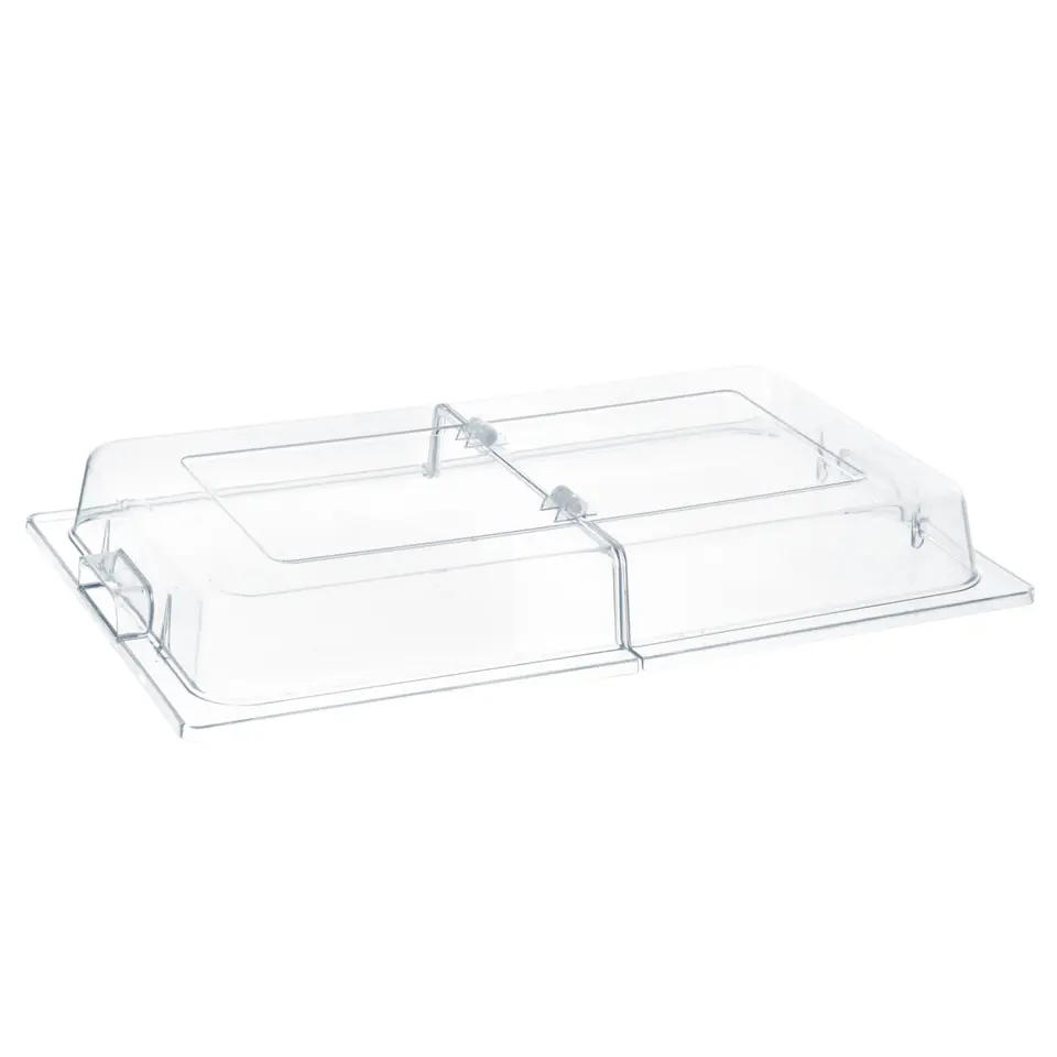 ⁨Transparent hinged lid for the display of GN1/1 dishes - Hendi 427415⁩ at Wasserman.eu
