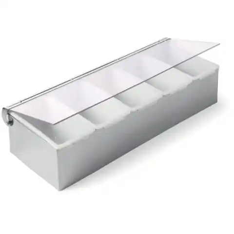 ⁨Bartending container for drink accessories 5 steel inserts - Hendi 552100⁩ at Wasserman.eu