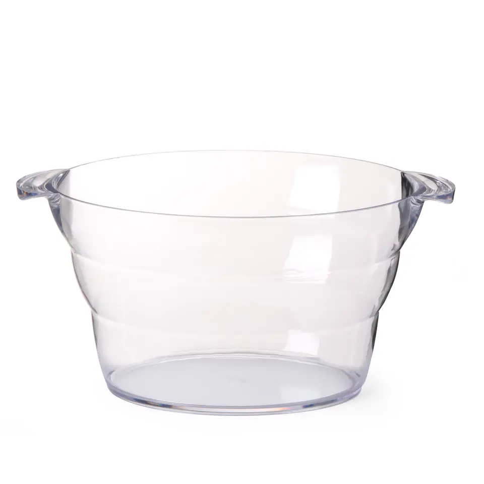 ⁨Misa waza do szampana lub ponczu owalna z tworzywa SAN 47x29x23cm - Hendi 593165⁩ w sklepie Wasserman.eu