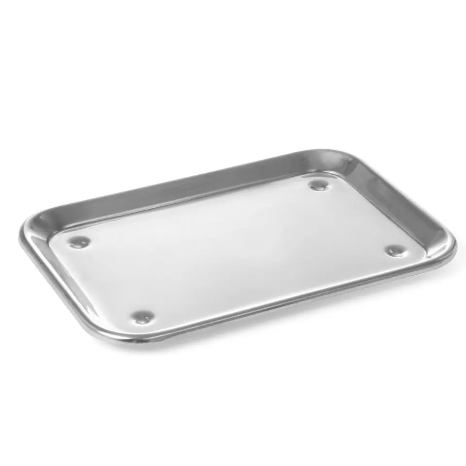 ⁨Display tray with feet for food presentation steel 240x170mm - Hendi 407202⁩ at Wasserman.eu