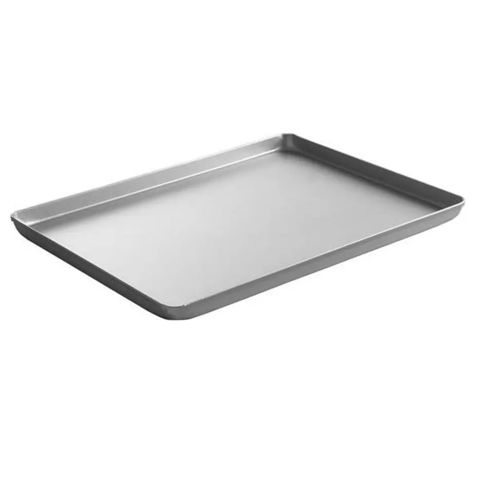 ⁨Taca cukiernicza piekarnicza ekspozycyjna z aluminium 400x300x20mm srebrna - Hendi 808504⁩ w sklepie Wasserman.eu