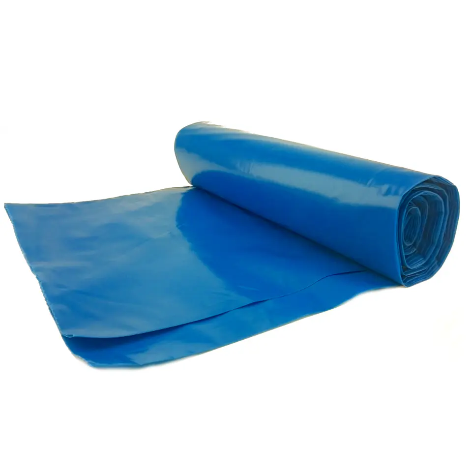 ⁨Garbage garbage bags thick 50 mikr. durable roll 25pcs. - blue 70L⁩ at Wasserman.eu