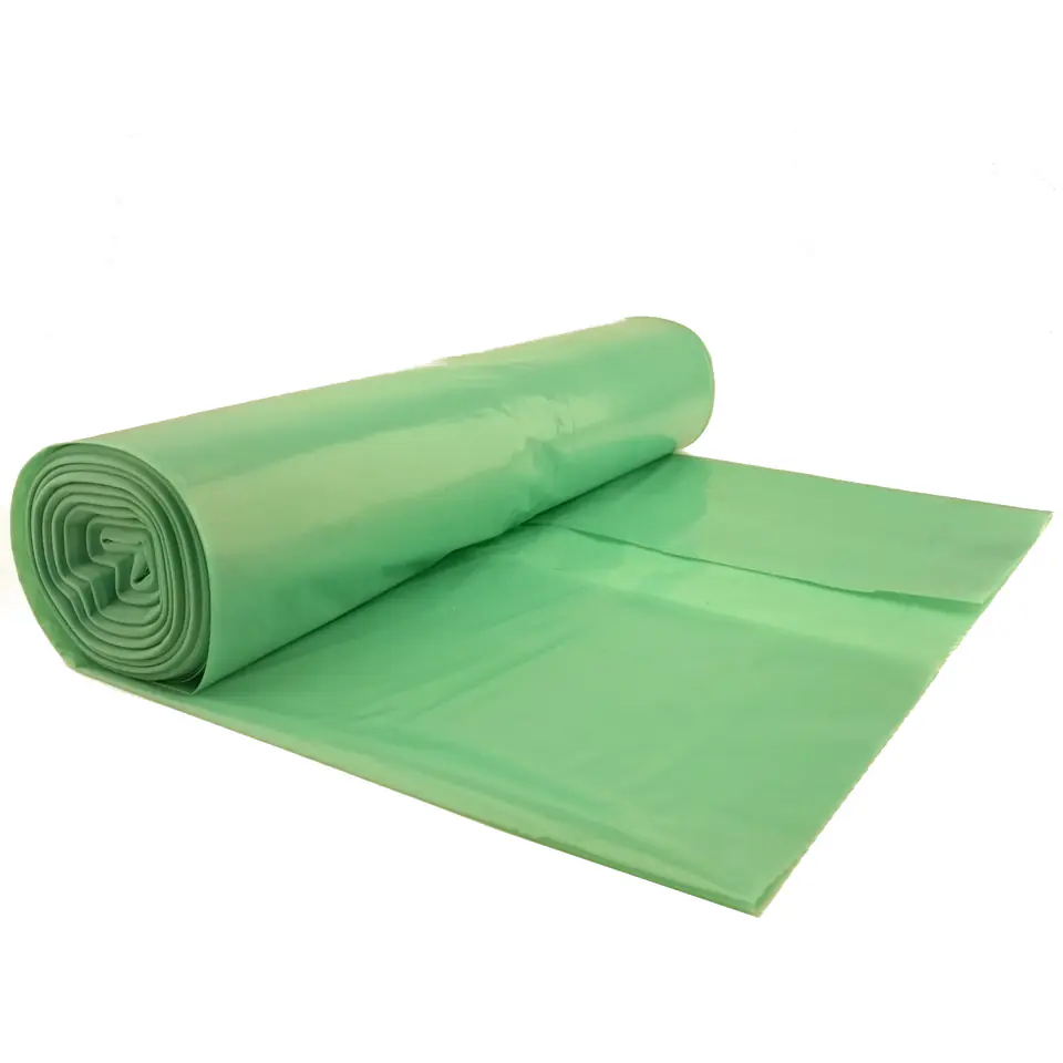 ⁨Bags for garbage 80 mikr thick. durable roll 5pcs. - green 240L⁩ at Wasserman.eu