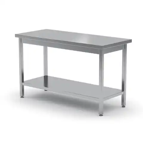 ⁨Central working table with shelf - screwed 1000 x 600cm Hendi 811511⁩ at Wasserman.eu