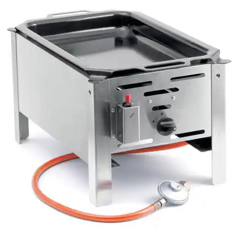 ⁨Gas frying pan Bake Master Mini 290x480mm 5.8kW - Hendi 154601⁩ at Wasserman.eu