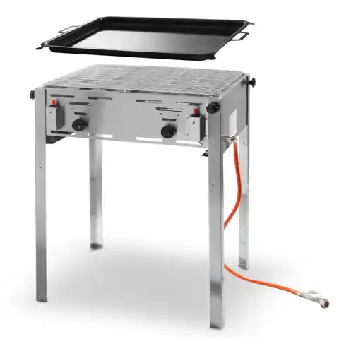 ⁨Gas Grill with Frying Pan Grill Master Maxi 590x480mm 11.6kW - Hendi 154717⁩ at Wasserman.eu