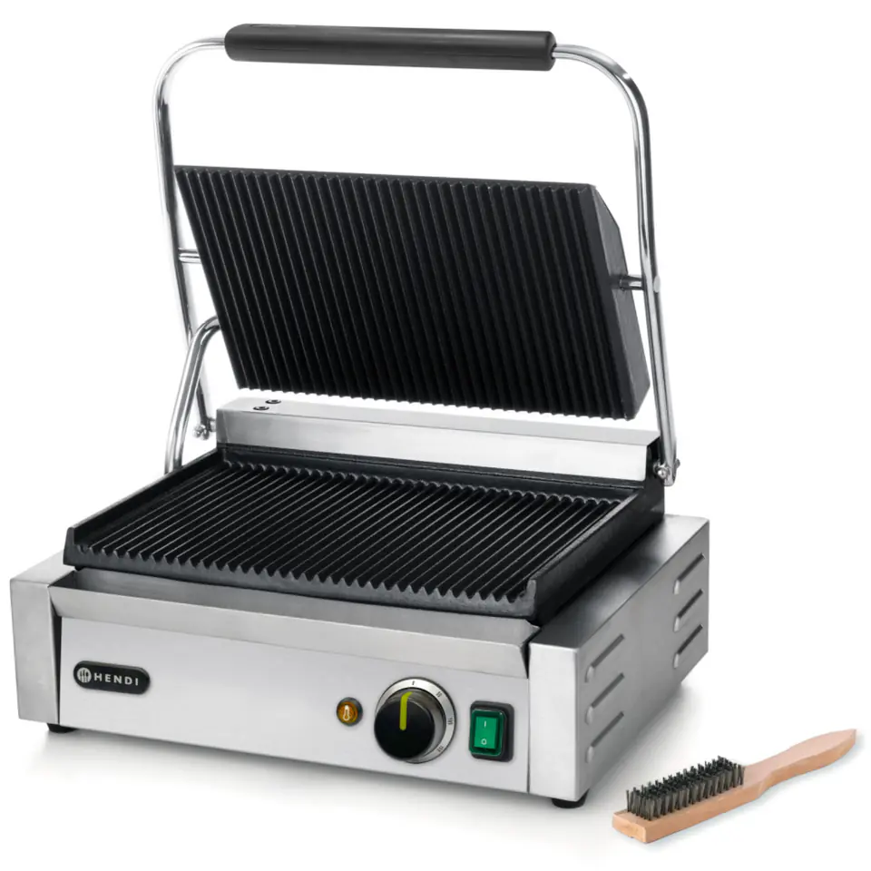 ⁨Contact grill PANINI grooved 2200W - Hendi 263655⁩ at Wasserman.eu