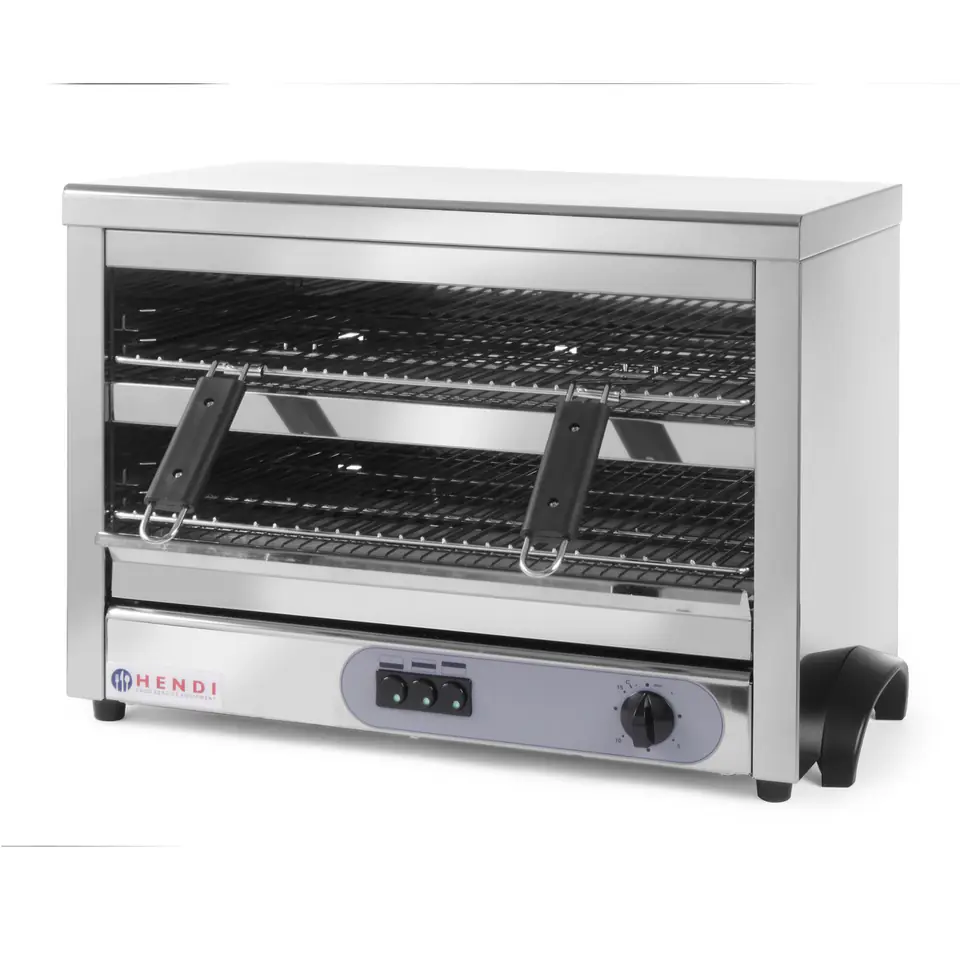 ⁨Toaster salamander quartz GN1/1 timer 4500W 400V - Hendi 264331⁩ at Wasserman.eu