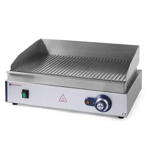 ⁨Blue Line grill hob grooved for continuous operation 2400W - Hendi 203170⁩ at Wasserman.eu