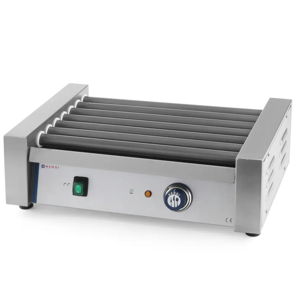 ⁨Roller grill podgrzewacz rolkowy do parówek 7 rolek 740W - Hendi 268506⁩ w sklepie Wasserman.eu