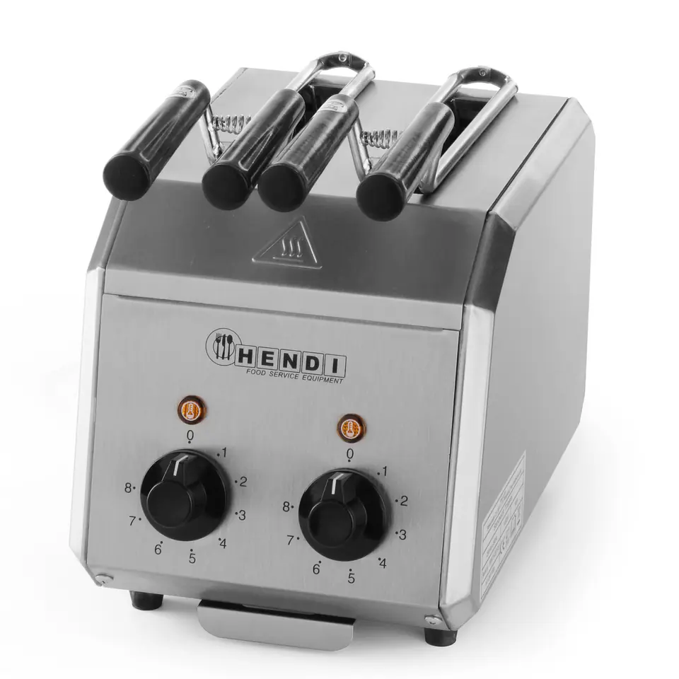Toster kanapkowy z timerem podwójny 1200W- Hendi 261163 w sklepie Wasserman.eu