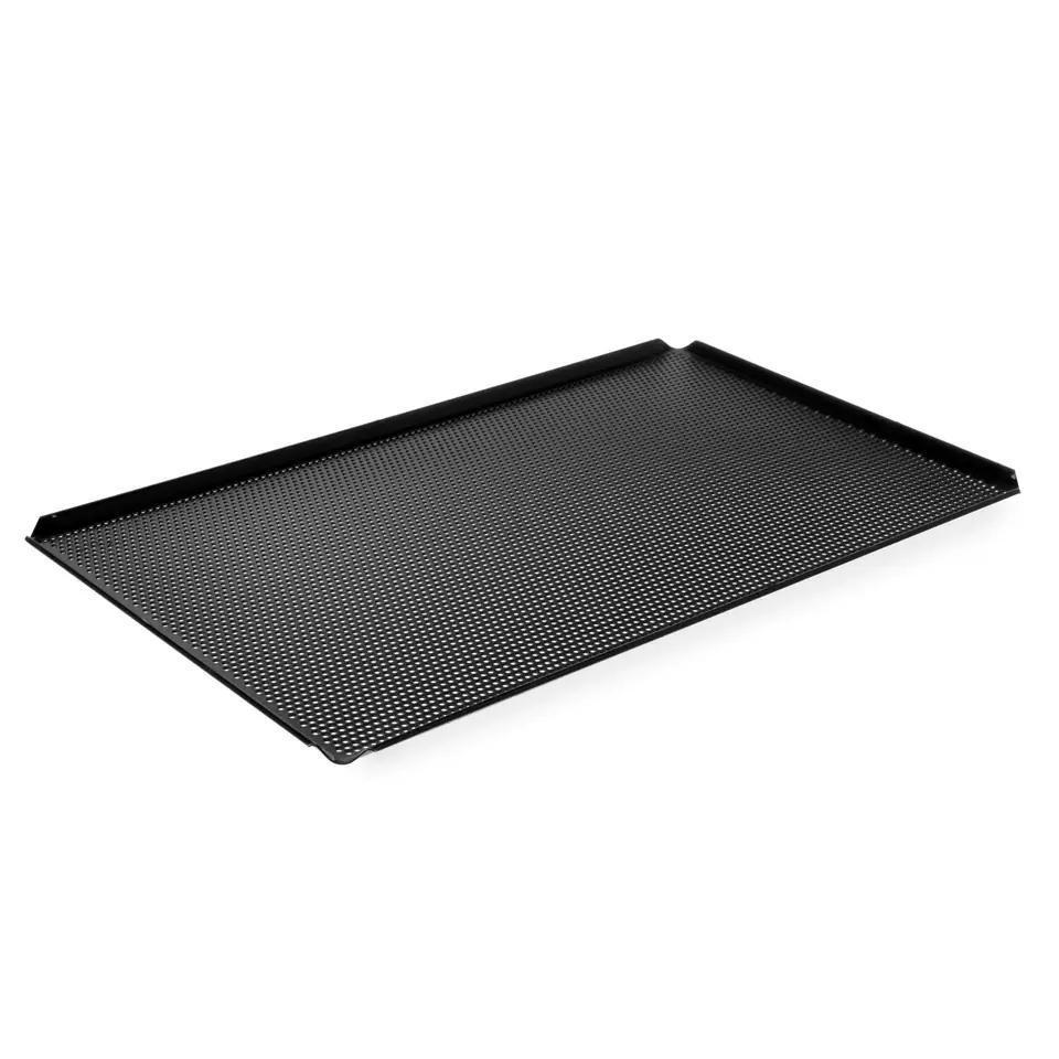 ⁨Baking baking sheet GN1/1 perforated Teflon 4 edges - Hendi 808405⁩ at Wasserman.eu