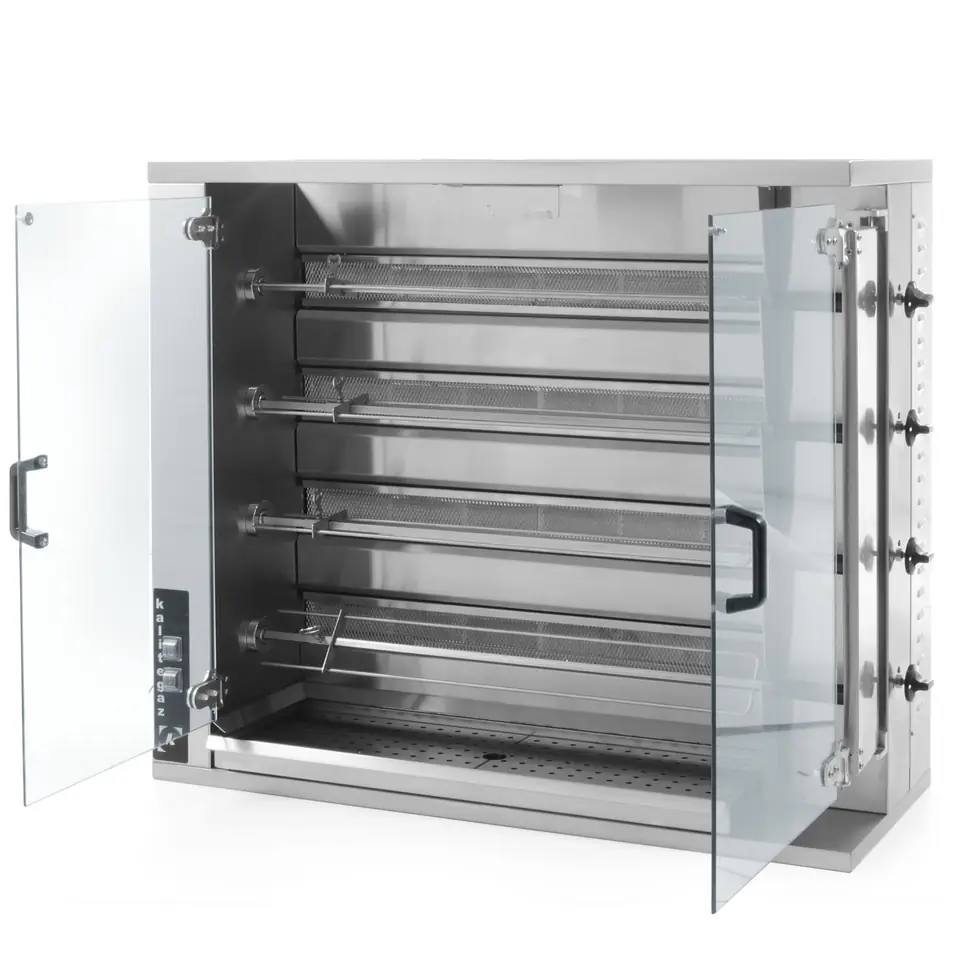 ⁨Rożen gazowy do 16-20 kurczaków 18.8kW gaz ziemny LPG PB  - Hendi 226087⁩ w sklepie Wasserman.eu