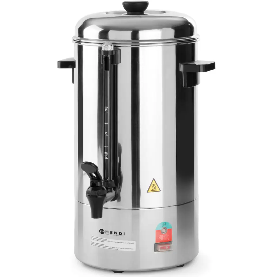 ⁨Percolator brewer for hot coffee and tea drinks 6L - Hendi 208007⁩ at Wasserman.eu