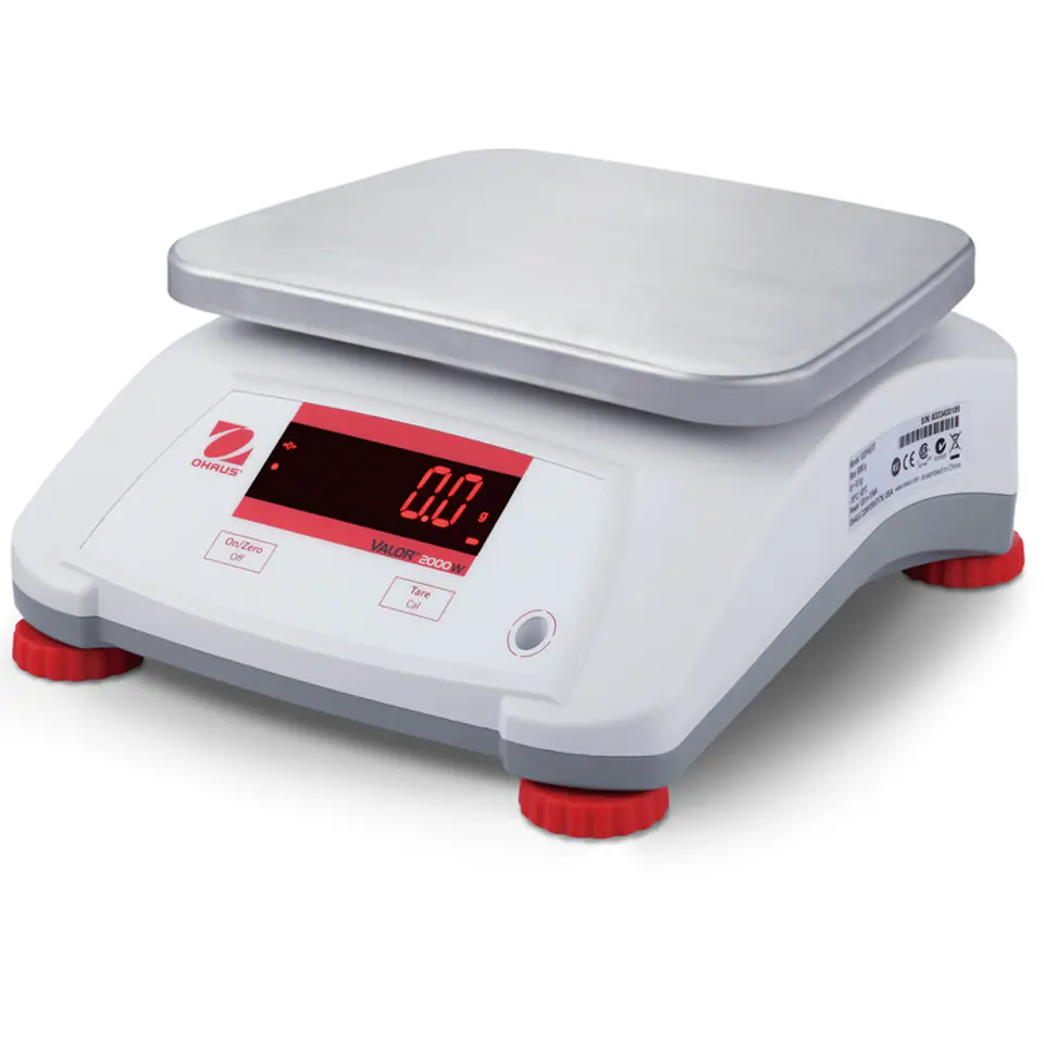 ⁨VALOR 2000 Control Scale Waterproof Catering Kitchen IP68 LED 1.5Kg / 0.2g - OHAUS V22PWE1501T⁩ at Wasserman.eu