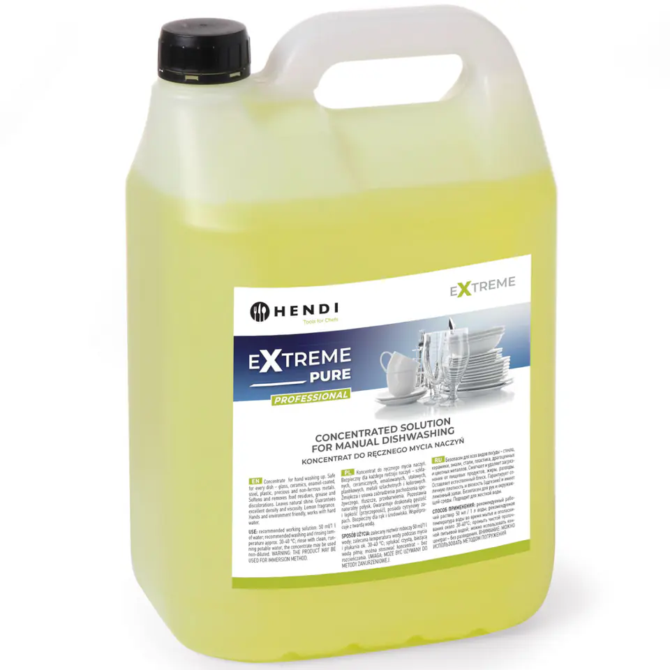 ⁨Professional concentrate hand dishwashing liquid 5L - Hendi 975145⁩ at Wasserman.eu