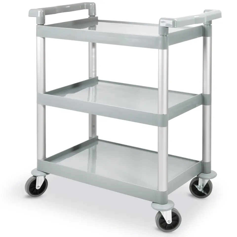 ⁨3-shelf plastic waiter trolley up to 150Kg - Hendi 810200⁩ at Wasserman.eu