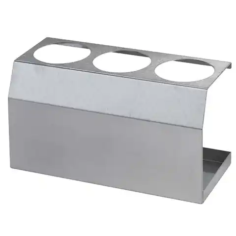 ⁨Display steel stand for bottles of dispensers for sauces 3 x 0.2L avg. 50mm - Hendi 557969⁩ at Wasserman.eu