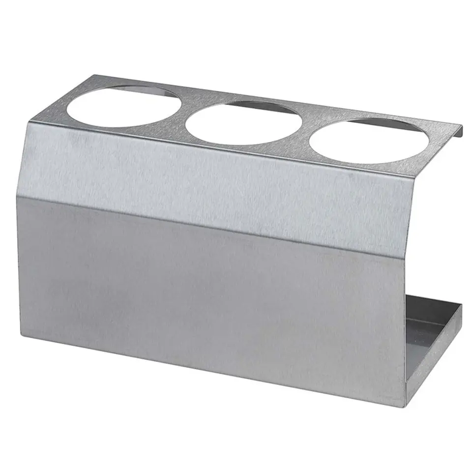 ⁨Display steel stand for bottles of sauce dispensers 3 x 0.7L dia. 70mm - Hendi 557983⁩ at Wasserman.eu