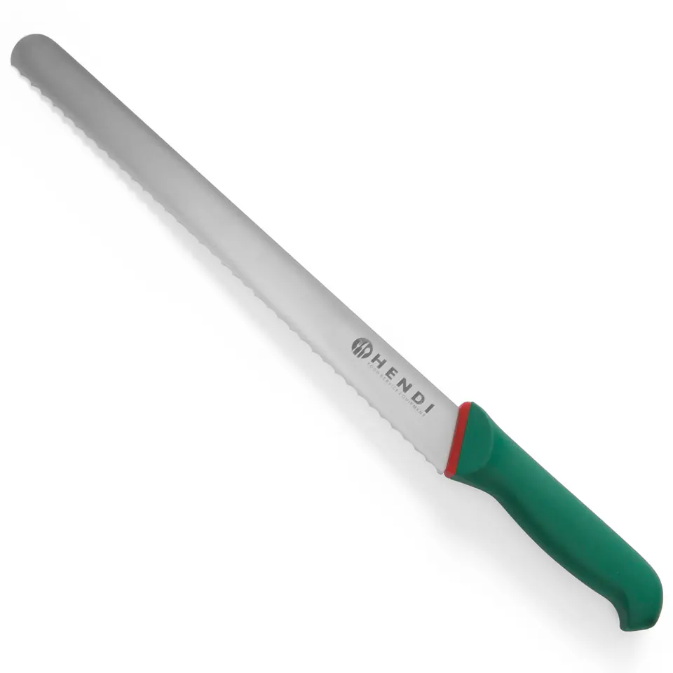 ⁨Bread and bread knife serrated Green Line length 415mm - Hendi 843895⁩ at Wasserman.eu