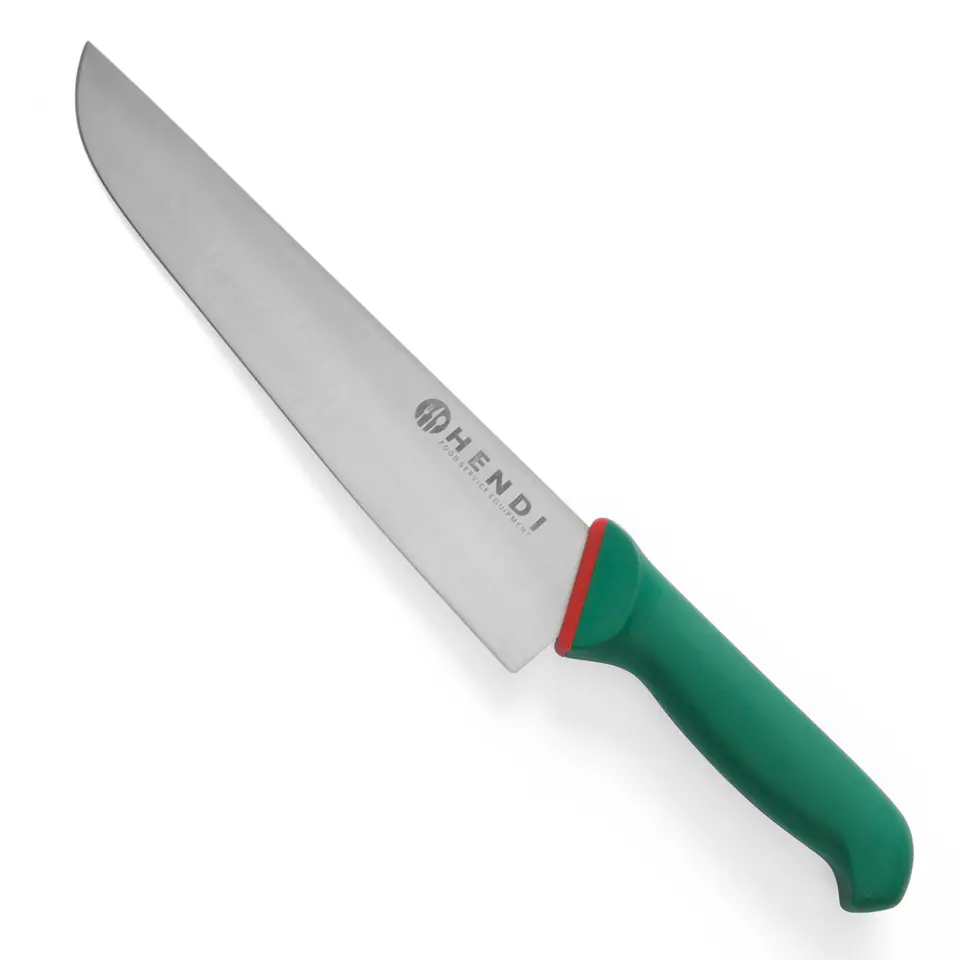 ⁨Kitchen knife universal for cutting Green Line length 400mm - Hendi 843956⁩ at Wasserman.eu