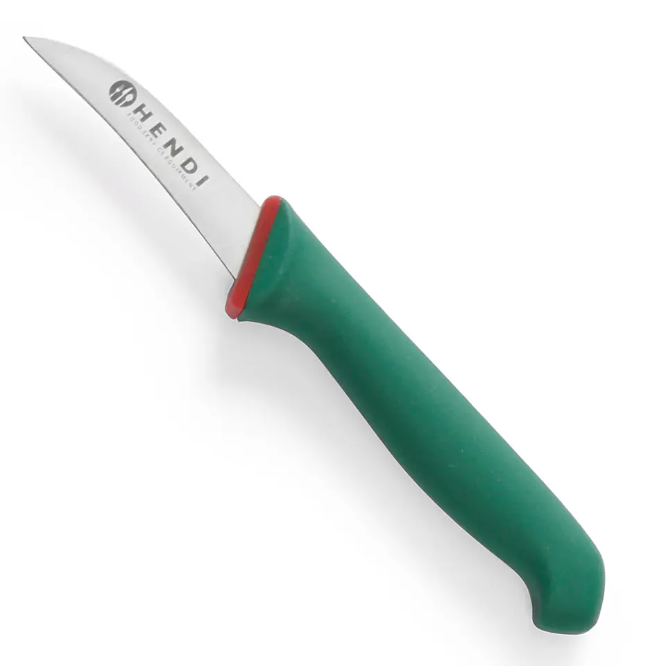 ⁨Peeling knife with bent Blade Green Line length 175mm - Hendi 843802⁩ at Wasserman.eu