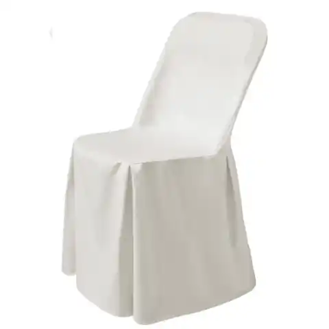 ⁨Chair cover Excellent fabric Poly-Jersey white - Hendi 813096⁩ at Wasserman.eu