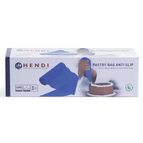 ⁨Bags of cones for spraying and decorating with cold and hot mass HACCP roll 100pcs - Hendi 557303⁩ at Wasserman.eu