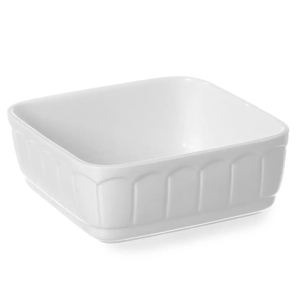 ⁨Square baking dish made of PORCELAIN RUSTICA 165x165x70mm - Hendi 786352⁩ at Wasserman.eu