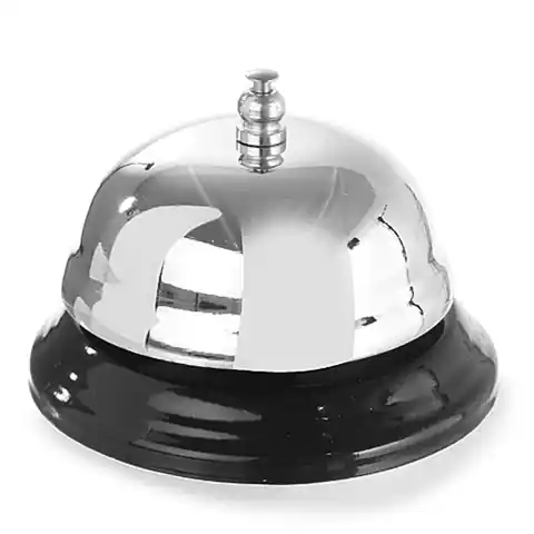 ⁨Hotel bell for the reception steel wed. 85mm - Hendi 595008⁩ at Wasserman.eu