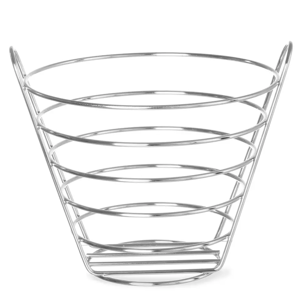 ⁨Decorative fruit basket made of chrome-plated steel dia. 215mm H 205 - Hendi 426418⁩ at Wasserman.eu