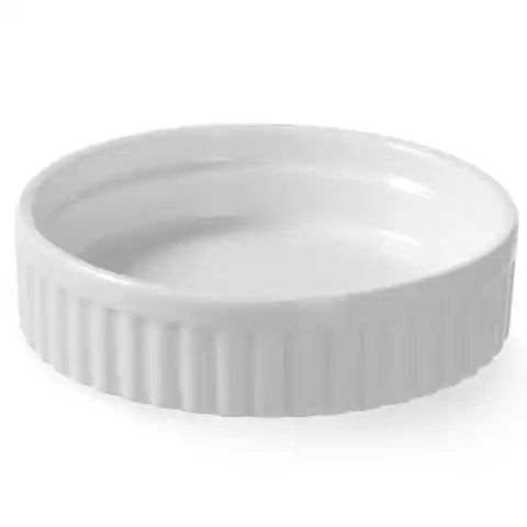 ⁨Bowl for baking up to 600C porcelain medium. 100mm H 25mm - Hendi 783627⁩ at Wasserman.eu