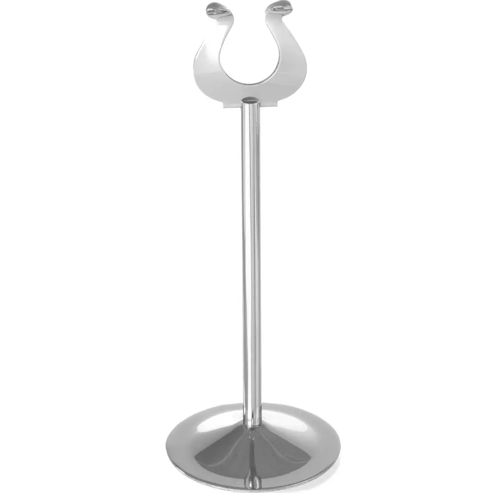 ⁨MENU Card Stand Stainless Steel Height 200mm - Hendi 665510⁩ at Wasserman.eu