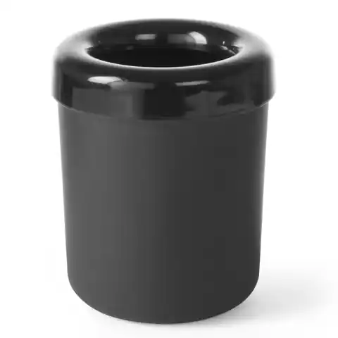 ⁨Śmietniczka stołowa lub pojemnik na sztućce z tworzywa czarny śr. 130mm - Hendi 421574⁩ w sklepie Wasserman.eu