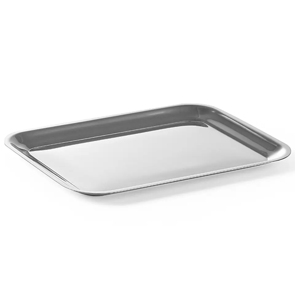 ⁨Presentation tray for garnishing platter stainless steel 205x155mm - Hendi 400203⁩ at Wasserman.eu