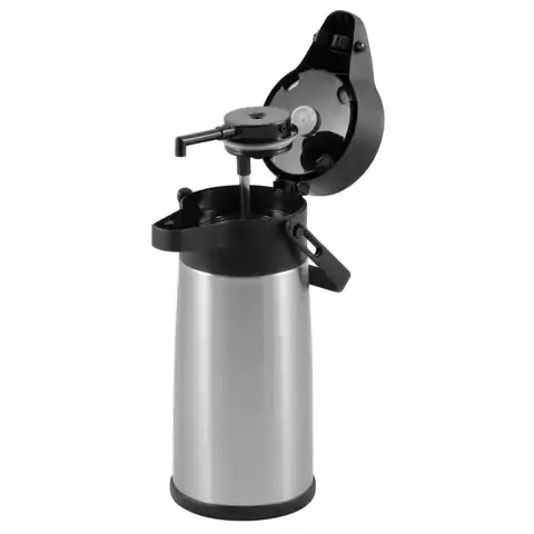 ⁨Steel catering thermos with pump for hot drinks. 2.2L - Hendi 448908⁩ at Wasserman.eu